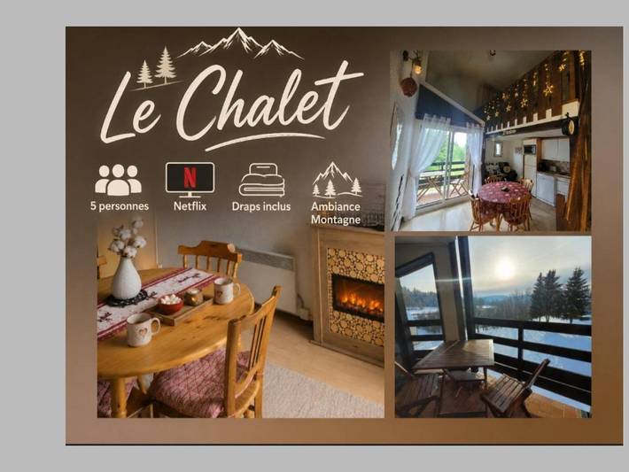Chalet pour 5 personnes, avec jardin et vue à Les Rousses