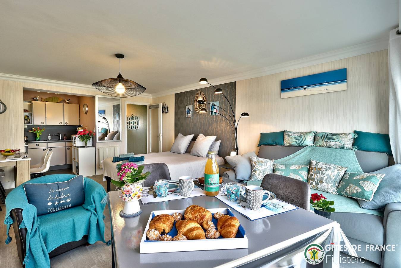 Studio face  mer et plage in Concarneau, Quimper und Umgebung