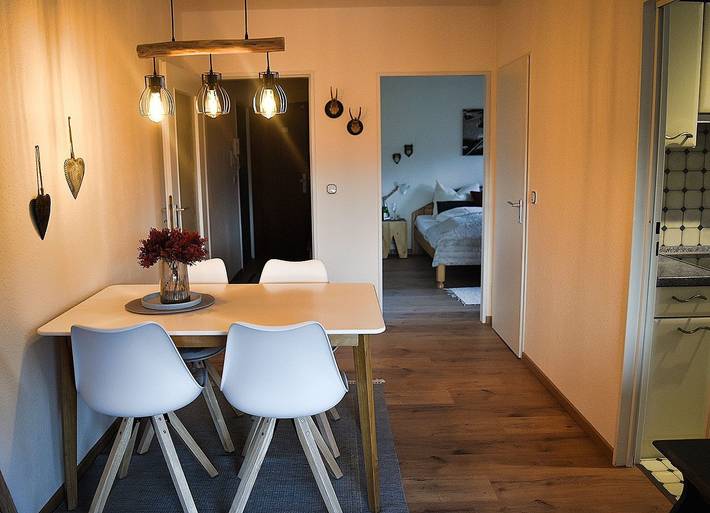 Ferienwohnung für 4 Personen, mit Sauna und Balkon sowie Ausblick, mit Haustier in Fischen - 3