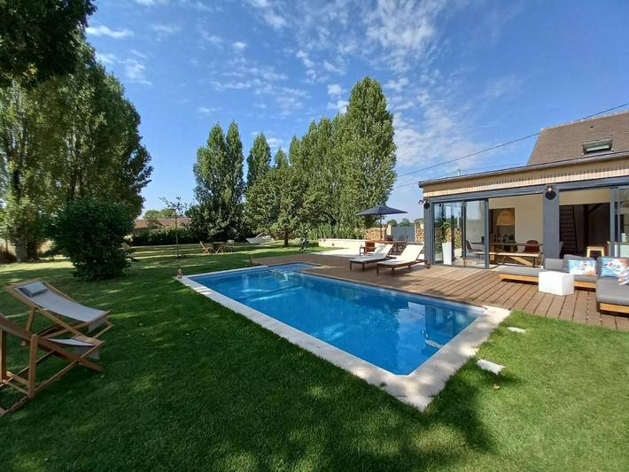 Location de vacances pour 5 personnes, avec piscine ainsi que jardin et vue, animaux acceptés dans Neuilly-sur-Eure - 3