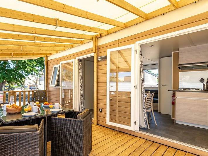 Mobil home pour 4 personnes, avec bassin pour enfant à Sainte-Catherine-de-Fierbois - 3