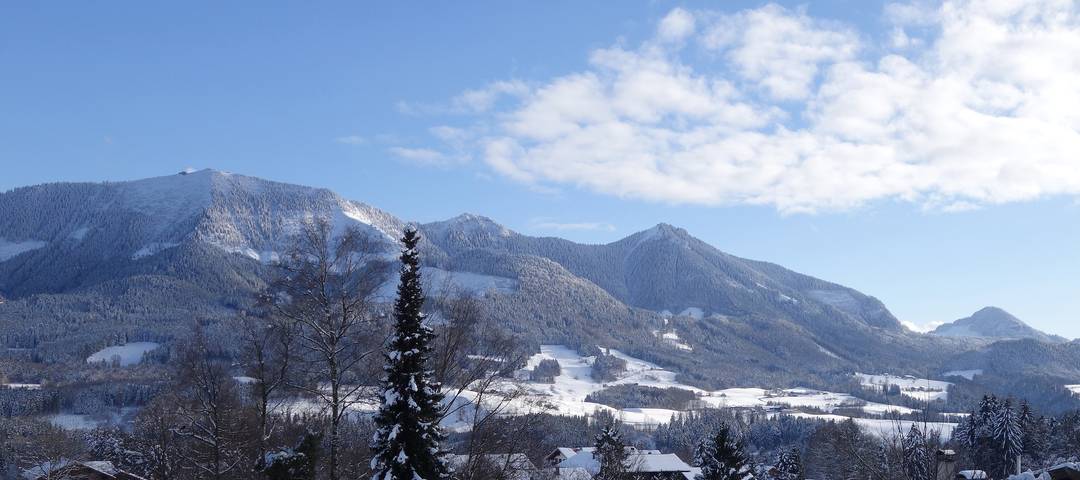 Ganze Ferienwohnung, Ferienwohnung Sonnenfeld - Ferienwohnung mit separatem Schlafzimmer, Schlafcouch im Wohnzimmer, Kaminofen in Samerberg, Bayerische Alpen