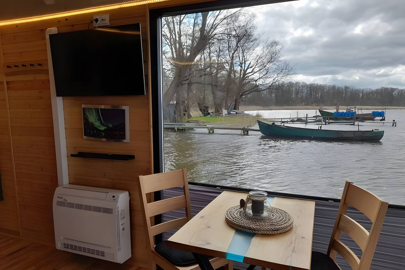 Houseboat sul Lago Rieth in Rieth am See, Luckow