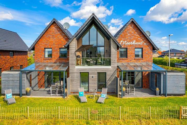 Ferienhaus für 4 Personen, mit Terrasse und Garten sowie Sauna und Ausblick in Carolinensiel
