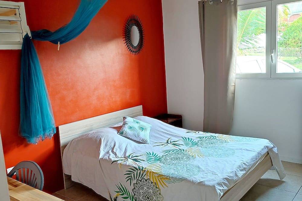 Modern Creole villa near Le Souffleur in Port-Louis, Guadeloupe (Caribbean)