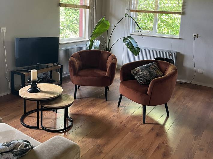 Erdgeschoss Ferienhaus für 3 Personen mit weitem Ausblick, im Grünen bei Borger in Borger, Drenthe