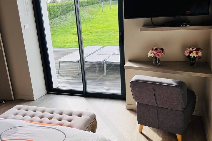 Location de vacances pour 6 personnes, avec balcon et jardin ainsi que jacuzzi et sauna à Goulven - 4