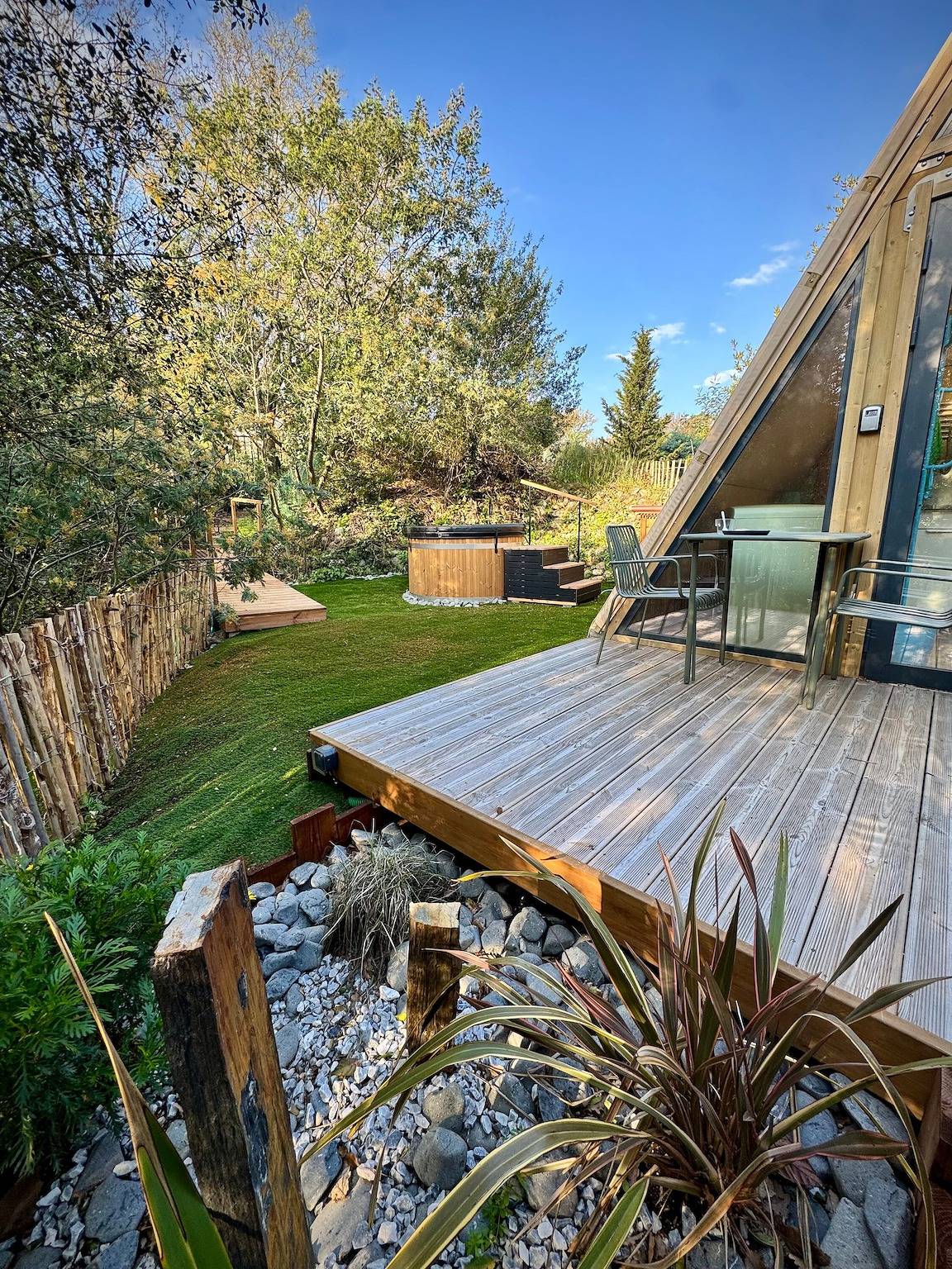 Tipi Lodge Glamp Marguerite' avec bain nordique, terrasse privée et climatisation in Le Boulou, Région de Céret