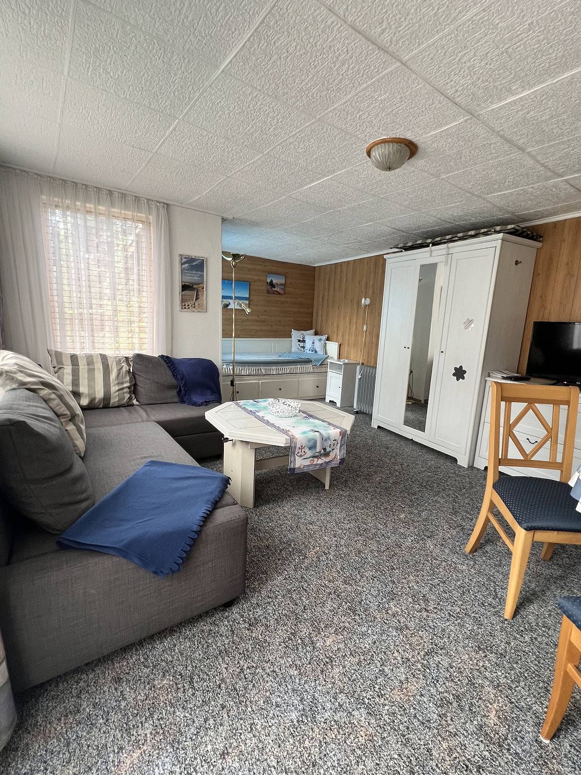 Ferienhaus 'Bungalow 2' mit privater Terrasse, Gemeinschaftsgarten und Wlan in Fünfseen, Plauer See