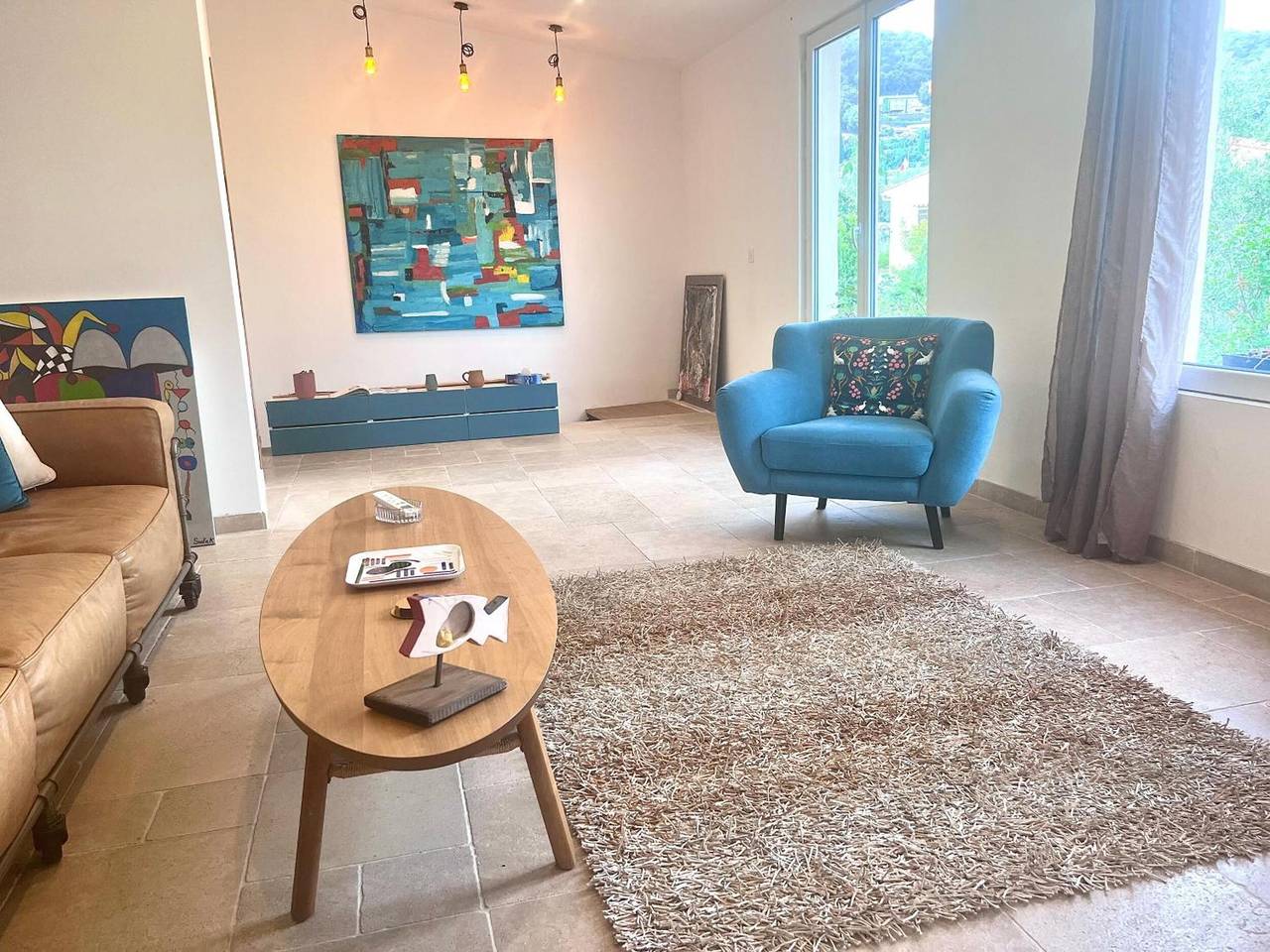 Apartamento entero, Apartamento 'Suzette' con vistas a la montaña, Wi-Fi y aire acondicionado in La Colle-sur-Loup, Costa mediterránea (Francia)