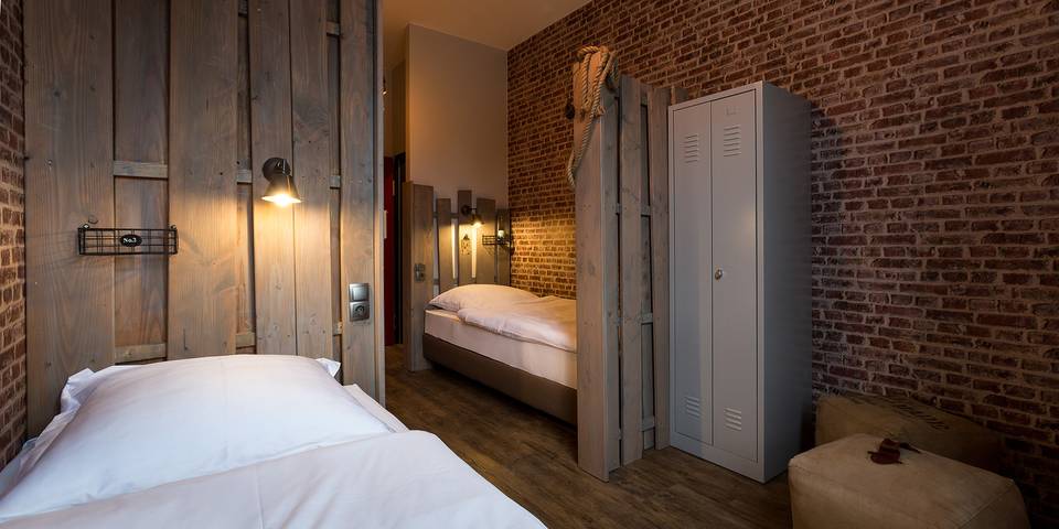 Hostel Heimathafen - Bett im Hostel Vierbettzimmer in Lörrach, Südschwarzwald