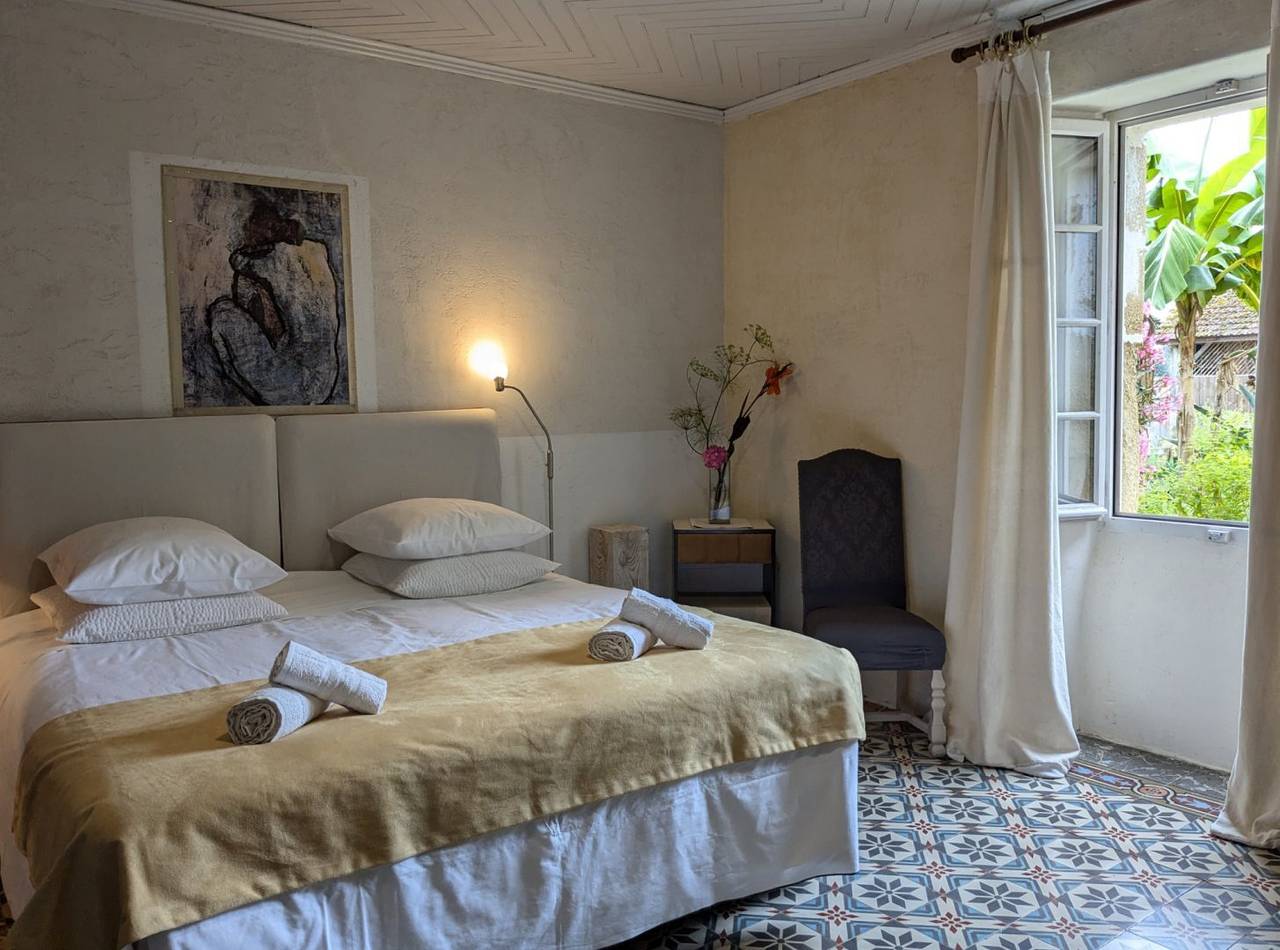 Gaja, chambres et tables d'hôtes près Jazz in Marciac - Chambre bleue in Troncens, Gers
