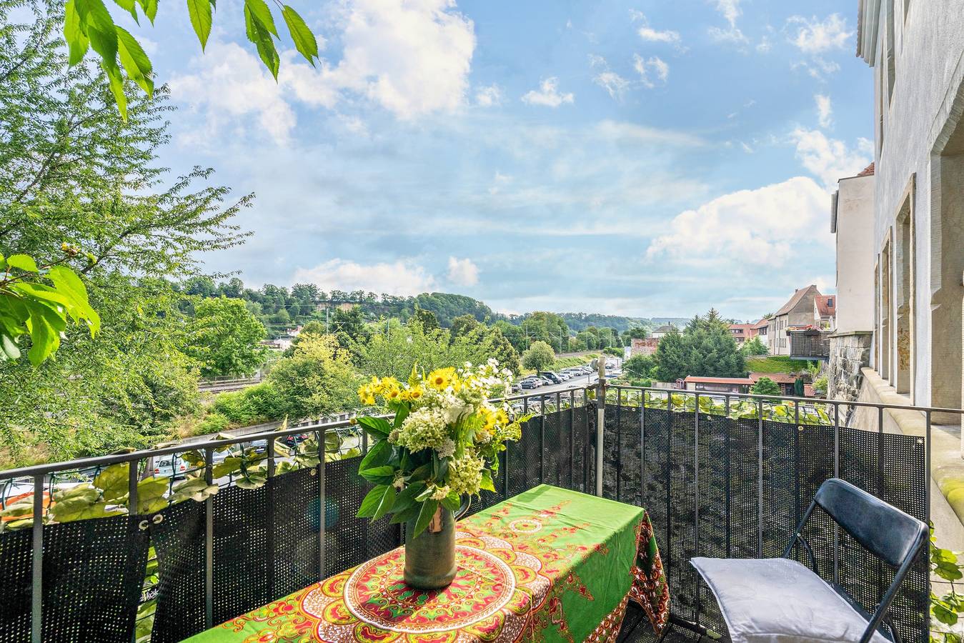 Ganze Wohnung, Ferienwohnung „Mein Gast“ mit Gemeinschaftsgarten, Balkon und Wlan in Pirna, Elbsandsteingebirge