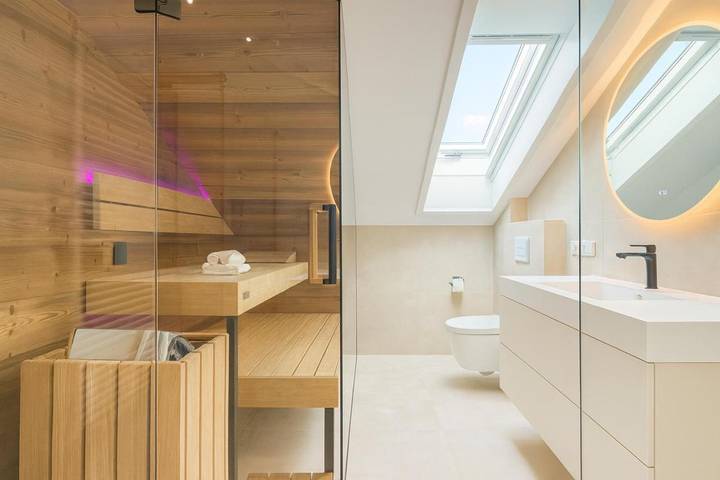 Ferienwohnung für 4 Personen, mit Garten und Ausblick sowie Seeblick und Sauna in Rieden - 3