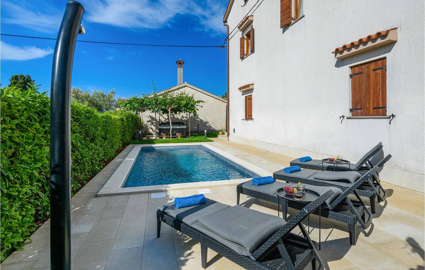 Gemütliche Ferienwohnung mit Pool, Terrasse und WLAN in der Nähe von Krnica und der Küste in Marčana, Südküste Istrien