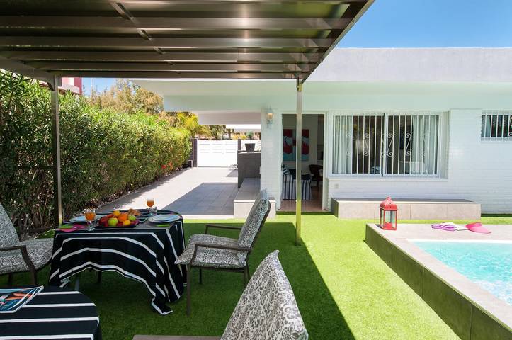 Ferienhaus für 4 Personen, mit Terrasse und Garten sowie Pool in San Agustin - 2