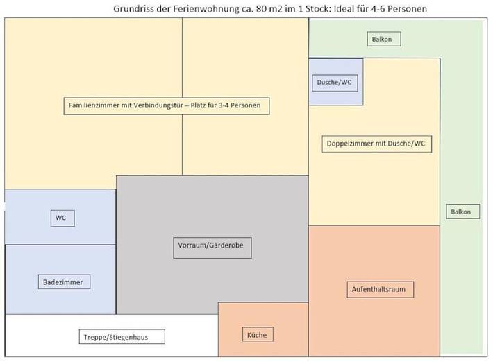 Ferienwohnung für 6 Personen, mit Ausblick und Garten sowie Balkon in Ebbs - 2