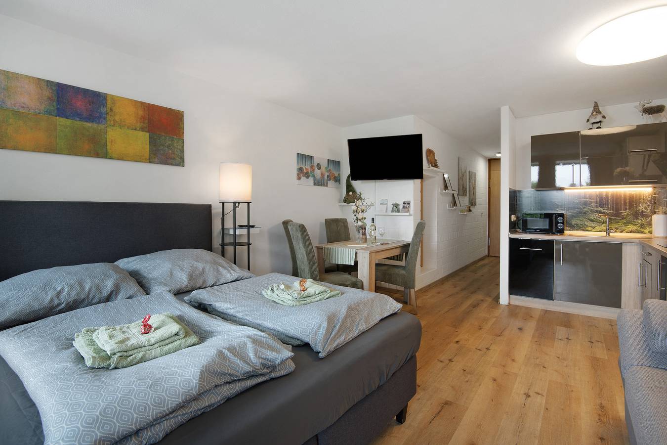 Apartamento entero, Apartamento 'Hella Wahnsinn' con piscina comunitaria, balcón y Wi-Fi in Sankt Englmar, Baviera Oriental