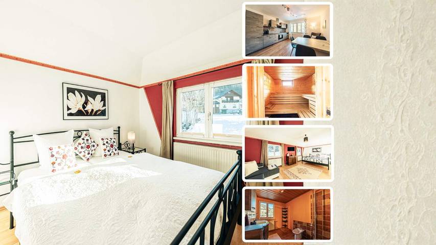 Ferienwohnung für 4 Personen, mit Sauna und Garten, kinderfreundlich