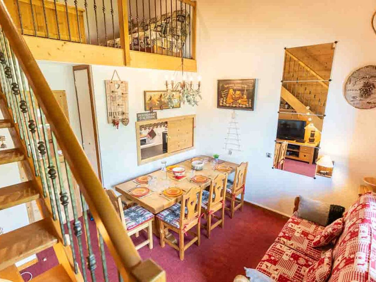 Ganze Wohnung, Schöne 3-Zimmer-Wohnung mit Mezzanine in Valmorel, 8 Personen, Haustiere erlaubt, Parkplatz optional in Valmorel, Les Avanchers-Valmorel