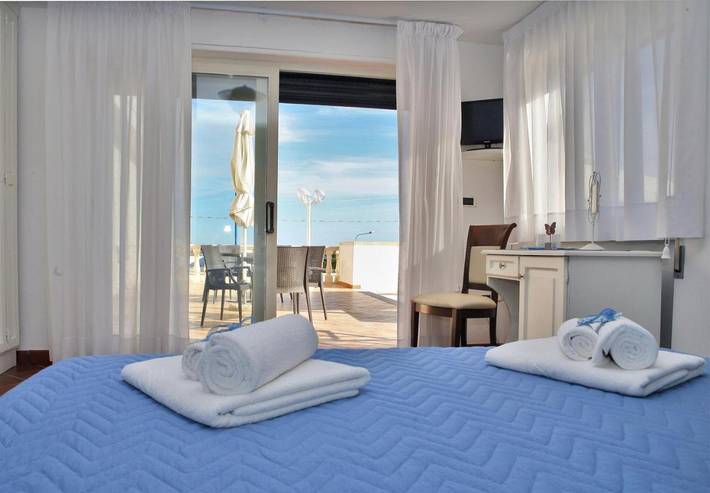 Appartamento per 4 persone, con giardino e panorama, con animali domestici in Marina di Mancaversa