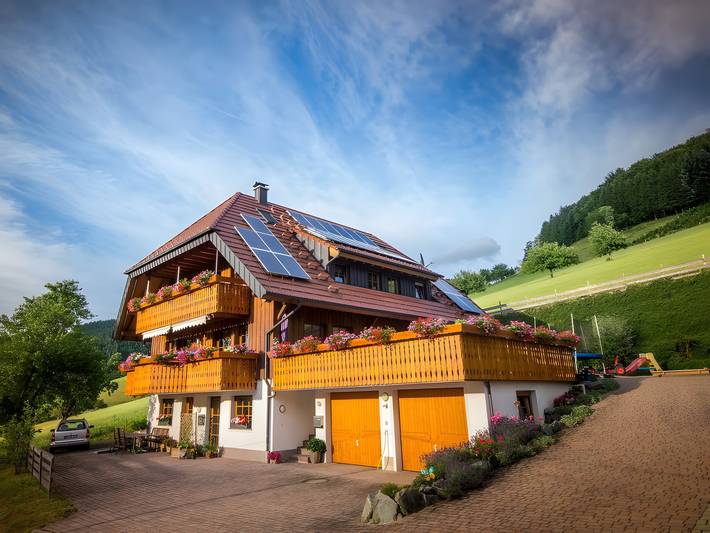 Apartamento inteiro, Apartamento 'Talblick' com vista para a montanha, terraço partilhado e acesso Wi-Fi in Muhlenbach, Central Black Forest