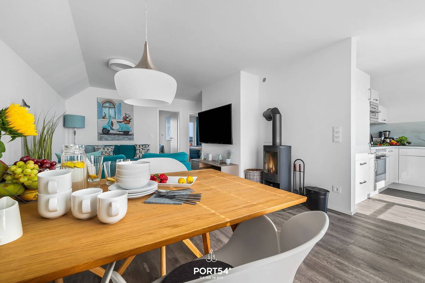 Ganze Wohnung, La Mer - Whirlwanne, Infrarotsauna, Balkon, Wasserblick, Stellplatz, Wlan, Kamin in Olpenitz, Kappeln