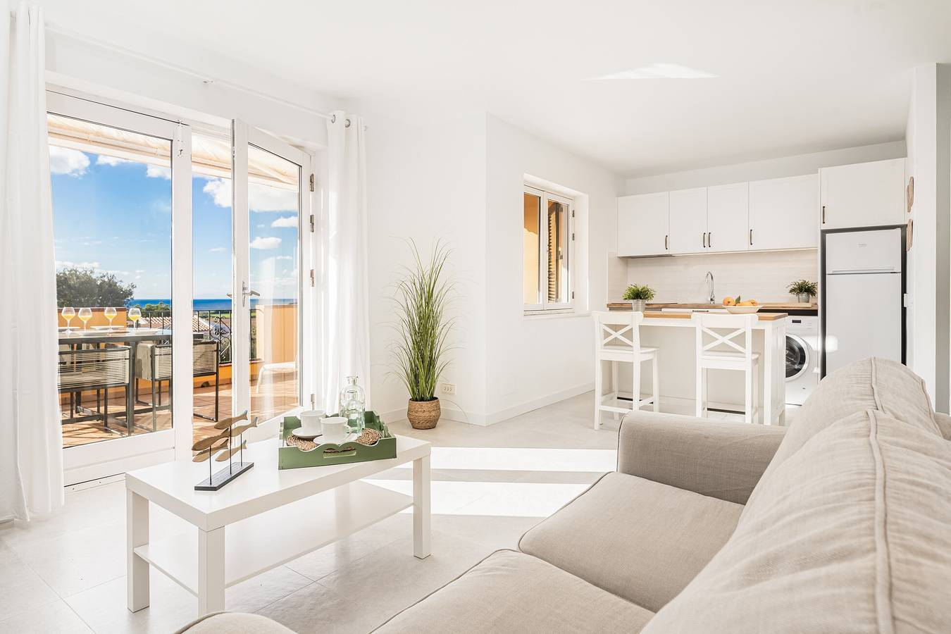 Appartamento Petit paradis a Son Bou con piscina privata e vista mare in Sant Jaume, Alaior Commune