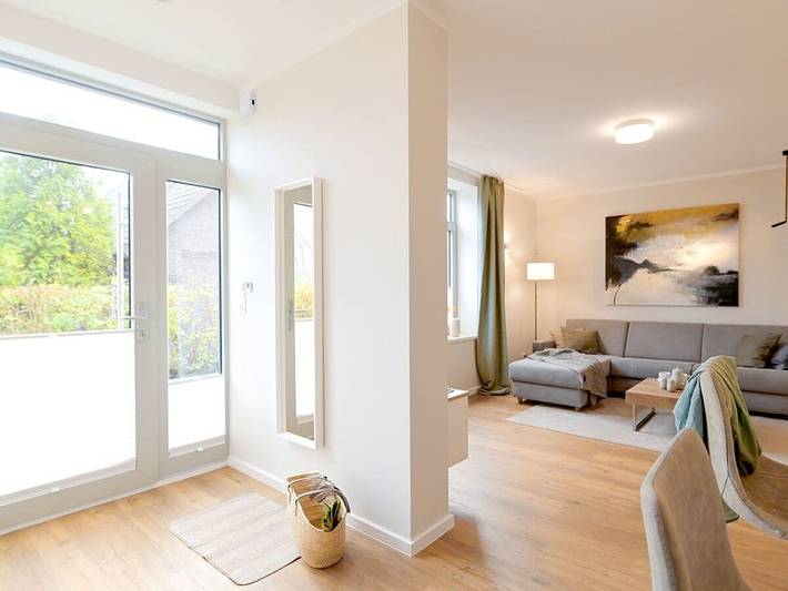 Ferienhaus für 4 Personen, mit Terrasse und Garten sowie Sauna