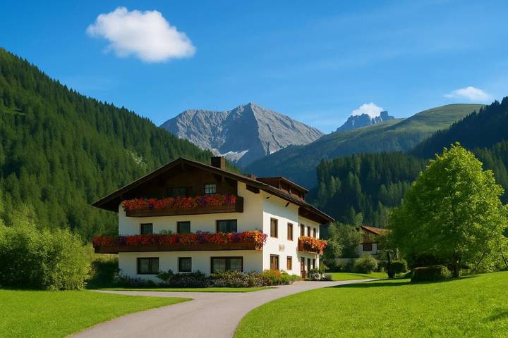 Ferienwohnung für 2 Personen, mit Ausblick und Garten, mit Haustier in Bach
