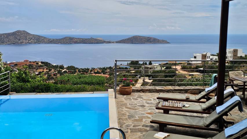 Chalet para 6 personas con piscina in Elunda, Lasithi