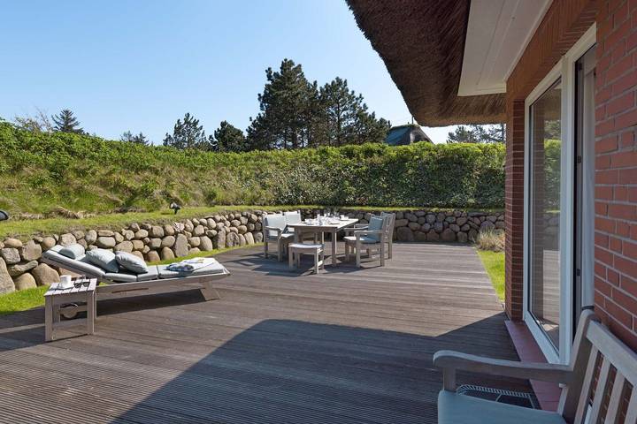 Ferienhaus für 4 Personen, mit Terrasse und Garten sowie Ausblick auf Sylt