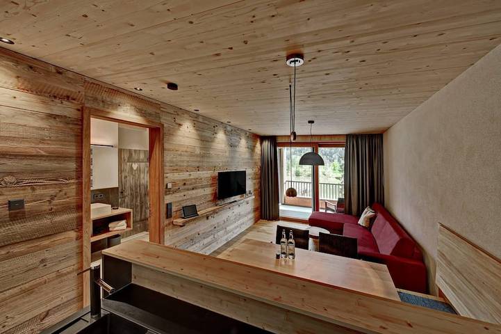 Chalet für 4 Personen, mit Garten und Balkon sowie Sauna