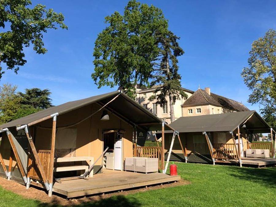 Camping Le Lignon - Canvas and wooden tent 5 persons - Safari in Le Chambon-sur-Lignon, Massif Central