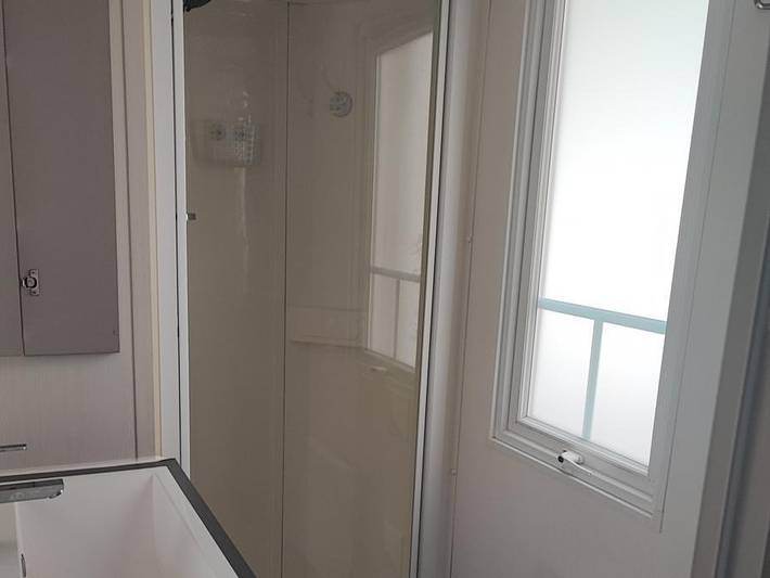 Sun & Sea sur Camping Le Bosc - Mobilheim 6 personen - 30m² 3 Schlafzimmer, klimatisiert, 18 m² Terrasse in Saint-Cyprien, Mittelmeerküste (Frankreich)