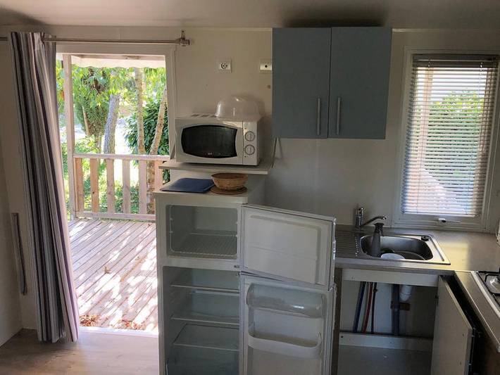Camping Au Tylo Soleil - Mobilheim 6 personen - 37 Privilege Mobilheim Super Titania 3 29m² in Dauphin, Regionaler Naturpark Luberon