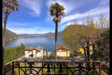 Gîte pour 4 personnes, avec vue sur le lac et jardin à Argegno