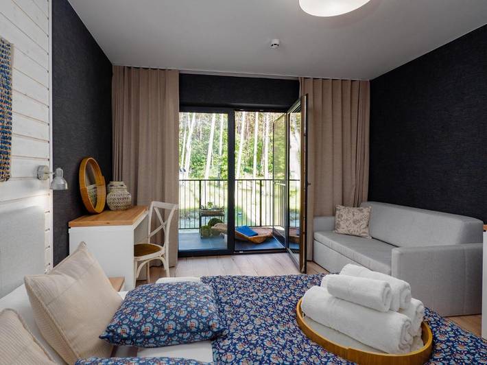 Bed & breakfast dla 5 osób, z widok i ogród w Krynica Morska