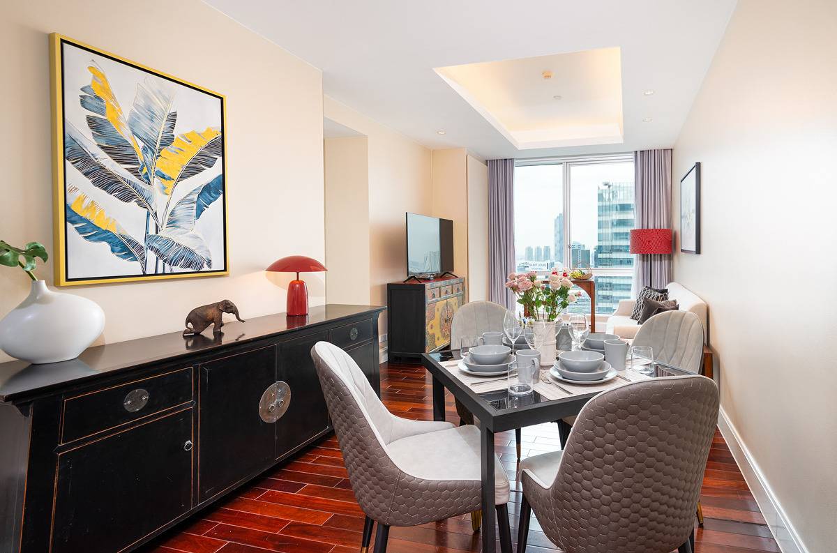 Apartamento entero, Skyvillas panorámicas de 2 habitaciones con servicios in Bangkok, Tailandia