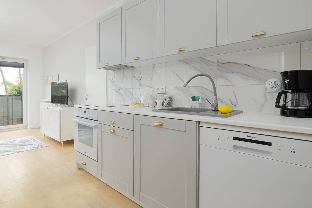 Cały apartament, Apartament wakacyjny dla 4 osób z balkon/ taras in Międzywodzie, Wyspa Wolin