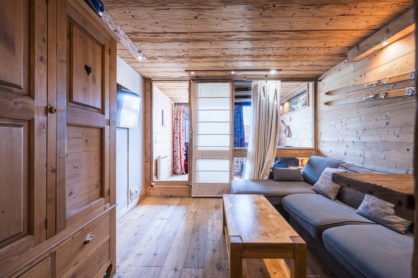 Geheel appartement, Appartement '6p Au Pied Des Pistes' met Uitzicht op de Bergen, Balkon en Wifi in Val Thorens, Les Trois Vallées