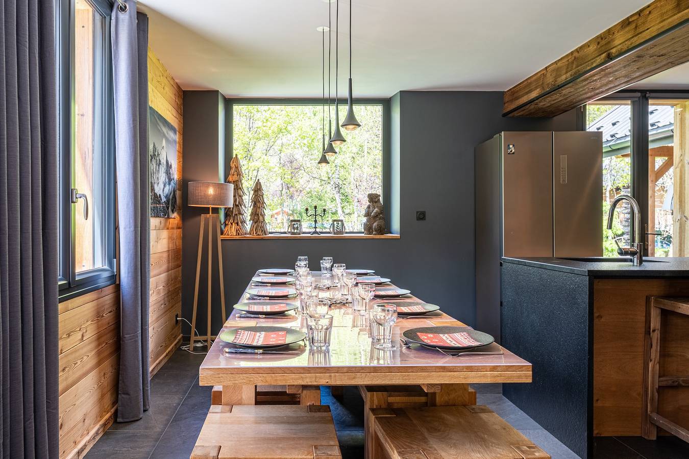 Chalet 'De L'alpette' with Mountain View, Private Terrace and Wi-Fi in Valloire, Saint-Jean-de-Maurienne region