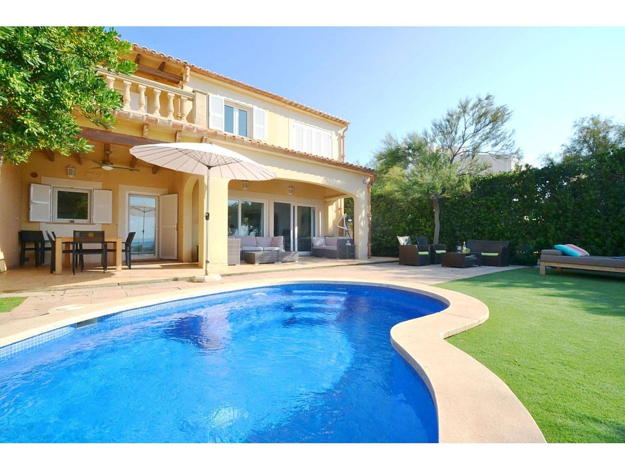 Ferienhaus für 6 Personen mit Balkon in Colònia de Sant Pere, Artà