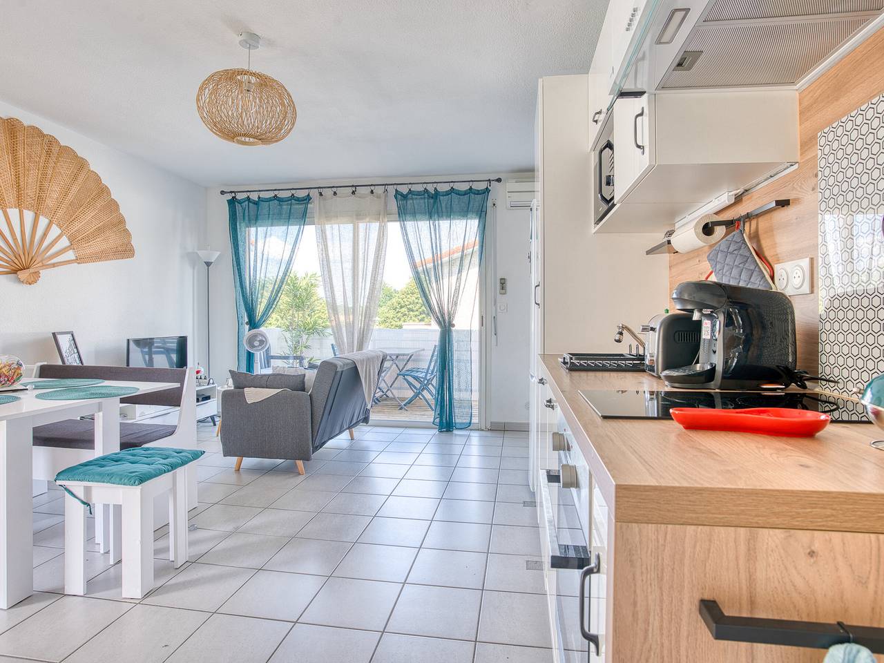 Appartement entier, Charmant T2 avec terrasse, climatisation et Wifi - Quartier résidentiel à Biscarrosse in Biscarrosse (bourg), Biscarrosse