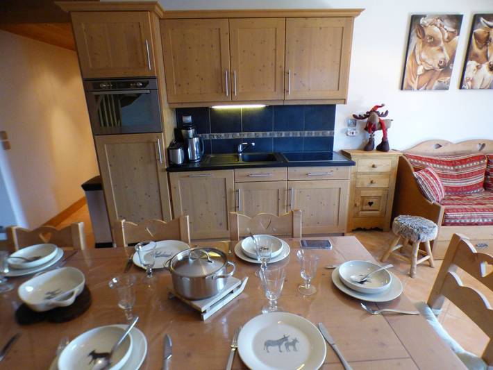 Ganze Wohnung, Duplex 4 Zimmer mit Hallenbad, Parkplatz, 8 Pers, nahe Les Saisies in Villard-sur-Doron, Albertville und Umgebung