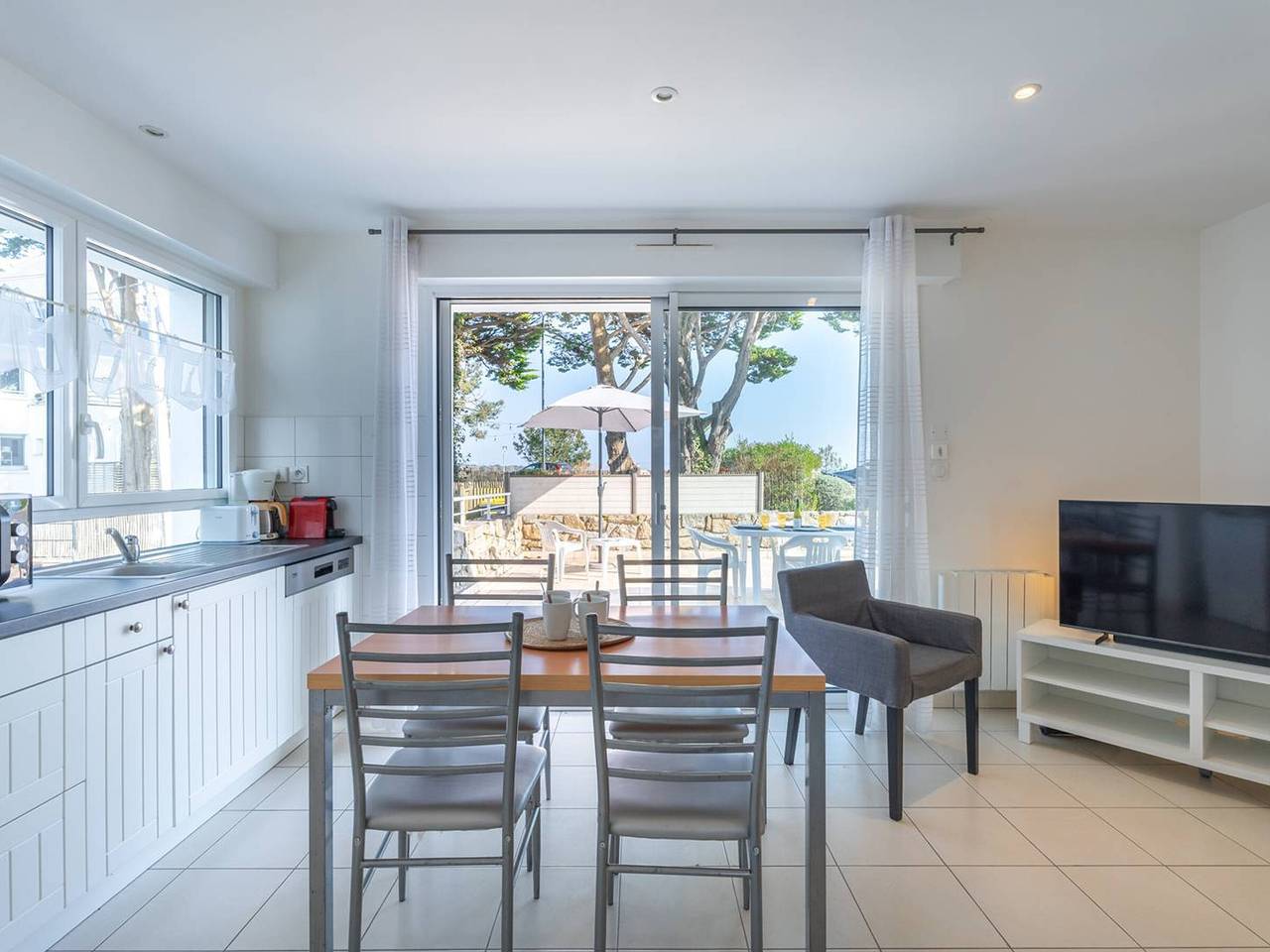 Apartamento entero, Apartamento 3 piezas en La Trinité/Mer con terraza vista al mar in La Trinité-sur-Mer, Côte des Mégalithes