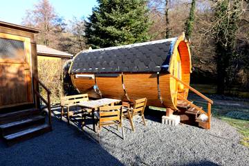 Hütte für 4 Personen, mit Sauna und Garten sowie Terrasse in Nordrhein-Westfalen
