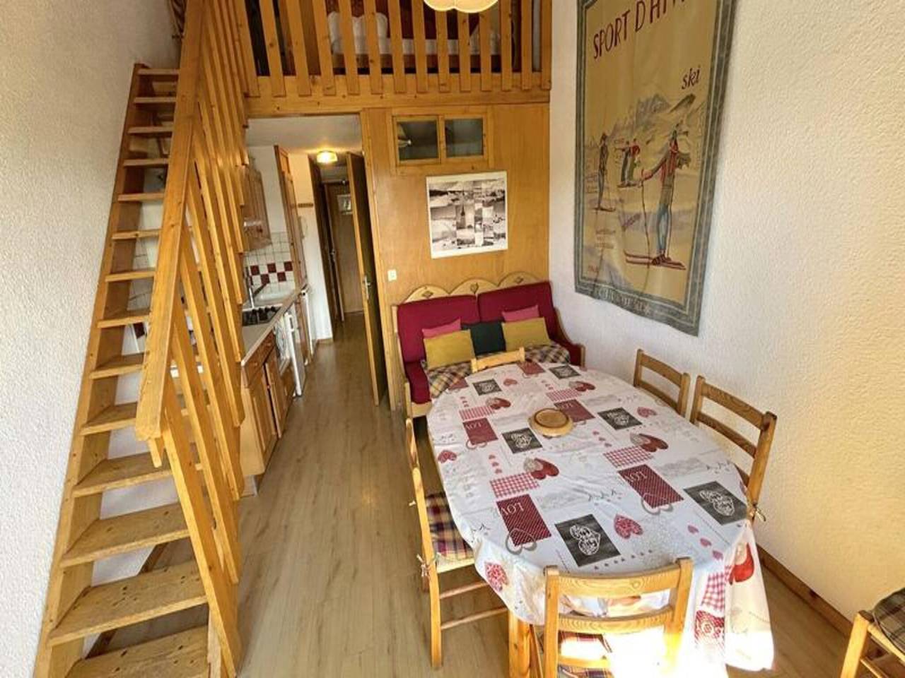 Apartamento entero, Apartamento en Mont Bisanne con balcón in Les Saisies, Albertville region