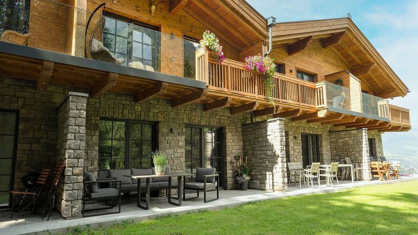 Ferienhaus für 10 Personen, mit Balkon und Garten sowie Sauna, mit Haustier in Krimml