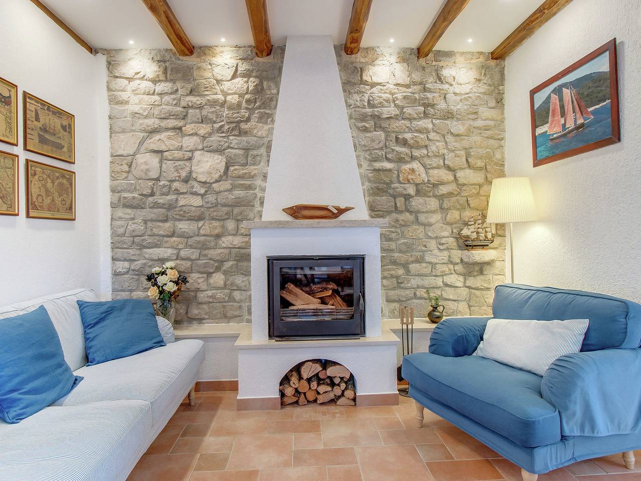Ferienhaus in Osor nahe Sandstrand in Lošinj, Kvarner Inseln